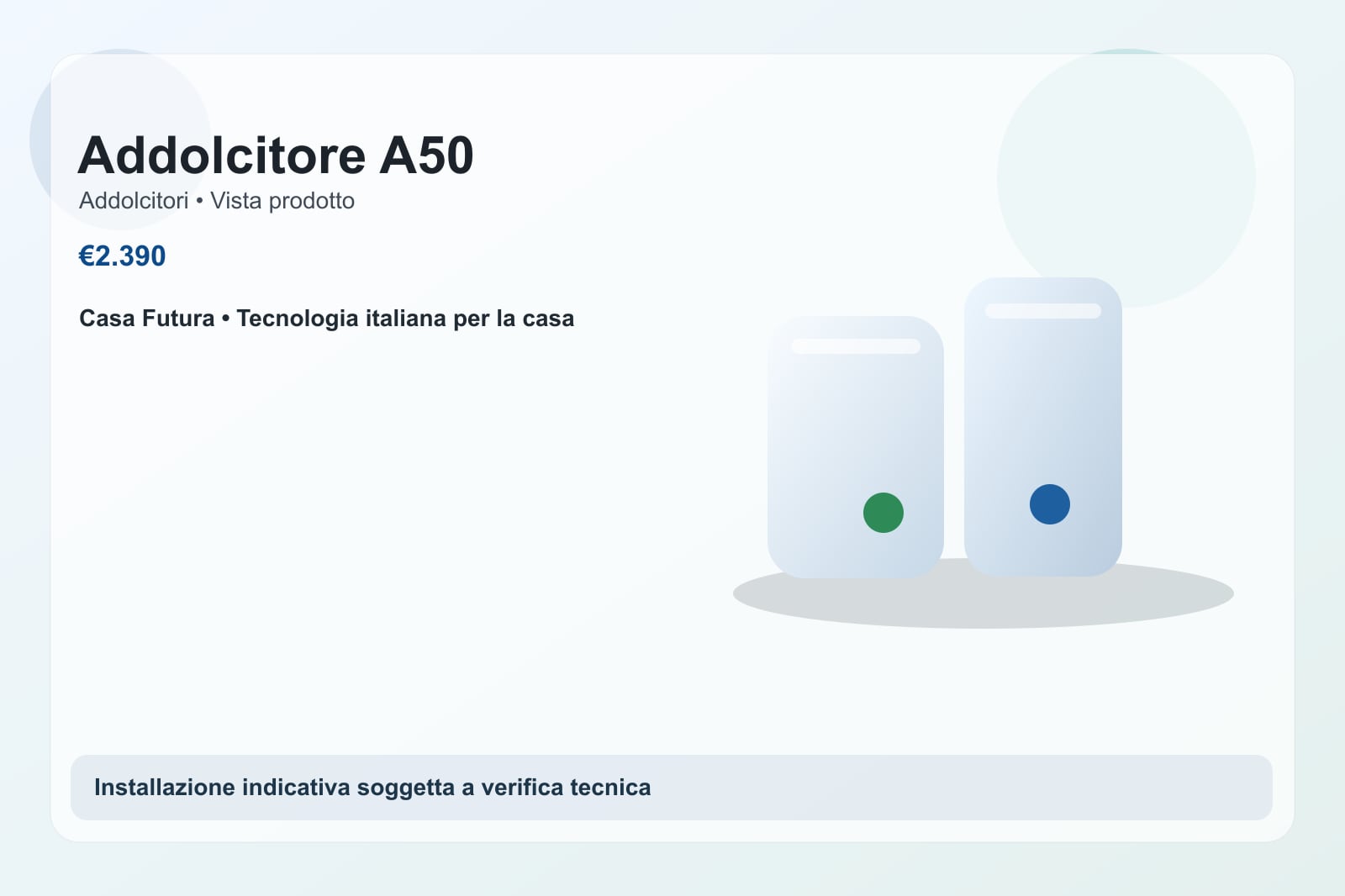 Addolcitore A50 — Addolcitori Casa Futura